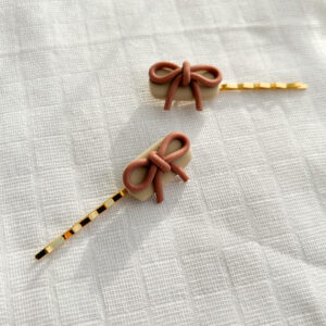 Lyon -  Schleifen beige-altrosa